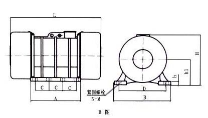 YZO振動電機(jī),YZO振動電機(jī)選型參數(shù)對照表及對照圖